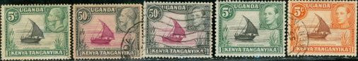 Uganda Ships , 5 stamps