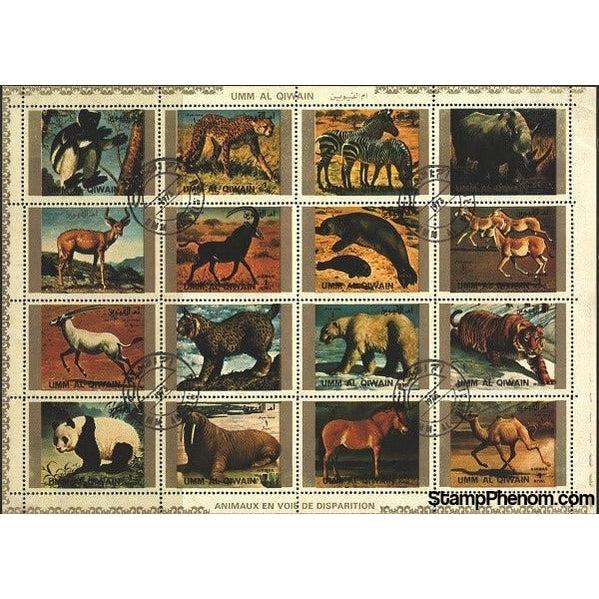 Umm Al Qiwain Animals, Lot 3, 16 stamps-Stamps-Umm Al Qiwain-StampPhenom