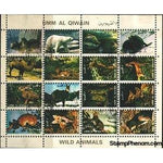 Umm Al Qiwain Animals, Lot 4, 16 stamps-Stamps-Umm Al Qiwain-StampPhenom