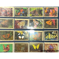 Umm Al Qiwain Butterflies, Lot 4, 16 stamps-Stamps-Umm Al Qiwain-StampPhenom