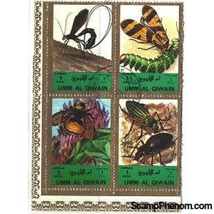 Umm Al Qiwain Insects-Stamps-Umm Al Qiwain-StampPhenom