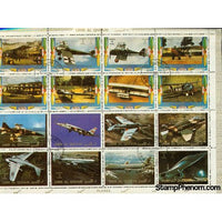 Umm Al Qiwain Aircraft Lot 2 , 16 stamps