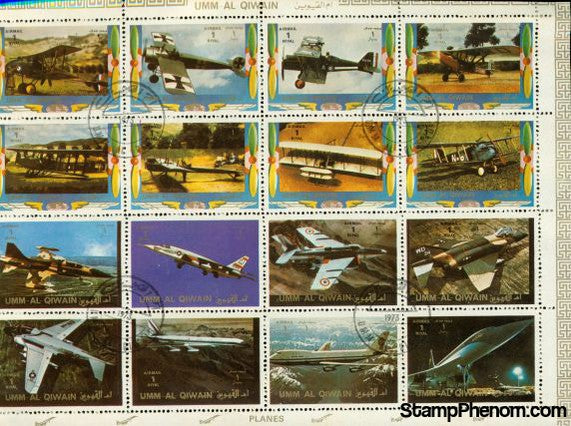 Umm Al Qiwain Aircraft Lot 2 , 16 stamps