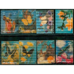 Umm Al Qiwain Butterflies , 8 stamps