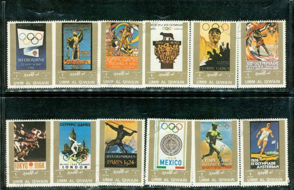Umm Al Qiwain Olympics , 12 stamps - Umm Al Qiwain Olympics , 12 stamps