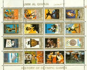 Umm Al Qiwain Olympics , 16 stamps - Umm Al Qiwain Olympics , 16 stamps
