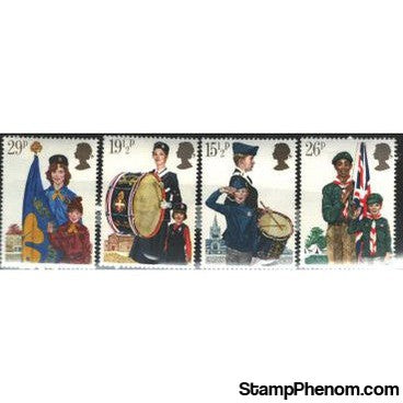 United Kingdom Scouting , 4 stamps