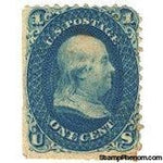 United States of America 1867 Benjamin Franklin-Stamps-United States of America-Mint-StampPhenom