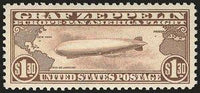 United States of America 1930 Zeppelins-Stamps-United States of America-Mint-StampPhenom