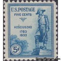 United States of America 1933 General Kosciuszko-Stamps-United States of America-Mint-StampPhenom