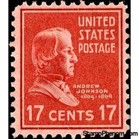 United States of America 1938 Andrew Johnson (1808-1875), 17th President of the U.S.A.