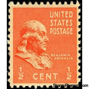 United States of America 1938 Benjamin Franklin (1706-1790), leading author and politician