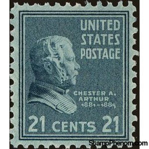 United States of America 1938 Chester A. Arthur (1829-1886), 21st President of the U.S.A.