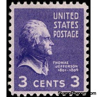 United States of America 1938 Thomas Jefferson (1743-1826), third President of the U.S.A.