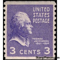 United States of America 1939 Thomas Jefferson (1743-1826), Third President of the U.S.A.