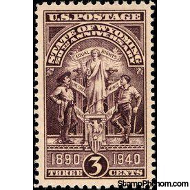 United States of America 1940 The 50th Anniversary of Wyoming Statehood-Stamps-United States of America-Mint-StampPhenom