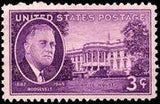 United States of America 1945 President Roosevelt Commemoration-Stamps-United States of America-Mint-StampPhenom