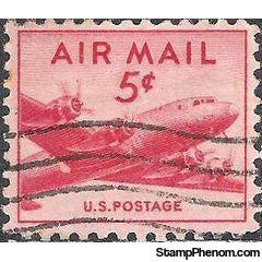 United States of America 1947 Airmail - DC-4 Skymaster (Small)-Stamps-United States of America-Mint-StampPhenom