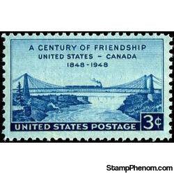 United States of America 1948 The 100th Anniversary of United States-Canada Friendship-Stamps-United States of America-Mint-StampPhenom