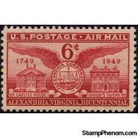 United States of America 1949 Alexandria Bicentennial Airmail-Stamps-United States of America-Mint-StampPhenom