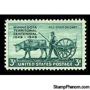 United States of America 1949 Centenary of Territorial Status of Minnesota-Stamps-United States of America-Mint-StampPhenom