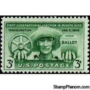 United States of America 1949 Puerto Rico Election-Stamps-United States of America-Mint-StampPhenom