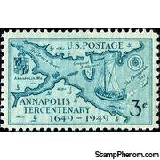 United States of America 1949 The 300th Anniversary of Annapolis-Stamps-United States of America-Mint-StampPhenom