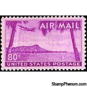 United States of America 1952 Airmail - Diamond Head, Hawaii-Stamps-United States of America-Mint-StampPhenom