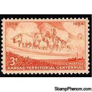 United States of America 1954 Kansas Territory-Stamps-United States of America-Mint-StampPhenom