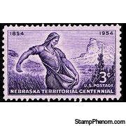 United States of America 1954 Nebraska Territory-Stamps-United States of America-Mint-StampPhenom