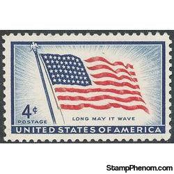 United States of America 1957 Centenary of the American Flag-Stamps-United States of America-Mint-StampPhenom