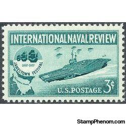 United States of America 1957 International Naval Review-Stamps-United States of America-Mint-StampPhenom