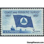 United States of America 1957 The 150th Anniversary of the Coast and Geodetic Survey-Stamps-United States of America-Mint-StampPhenom