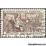 United States of America 1958 Abraham Lincoln, 150th Birth Anniversary-Stamps-United States of America-Mint-StampPhenom