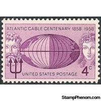 United States of America 1958 Atlantic Cable Centenary-Stamps-United States of America-Mint-StampPhenom