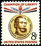 United States of America 1958 Champions of Liberty - Lajos Kossuth-Stamps-United States of America-Mint-StampPhenom
