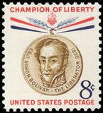 United States of America 1958 Champions of Liberty - Simon Bolivar-Stamps-United States of America-Mint-StampPhenom