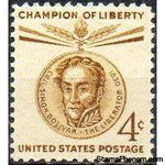 United States of America 1958 Champions of Liberty - Simon Bolivar-Stamps-United States of America-Mint-StampPhenom