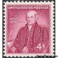 United States of America 1958 The 200th Birth Anniversary of Noah Webster-Stamps-United States of America-Mint-StampPhenom