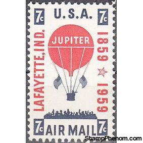 United States of America 1959 Airmail - Centenary of Mail Balloon Jupiter-Stamps-United States of America-Mint-StampPhenom