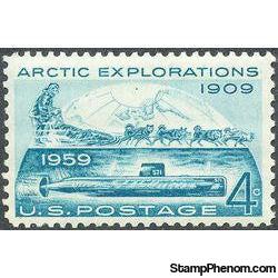 United States of America 1959 Arctic Exploration Commemoration-Stamps-United States of America-Mint-StampPhenom
