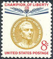 United States of America 1959 Champions of Liberty - José de San Martin-Stamps-United States of America-Mint-StampPhenom