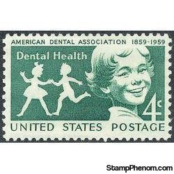United States of America 1959 Dental Health-Stamps-United States of America-Mint-StampPhenom