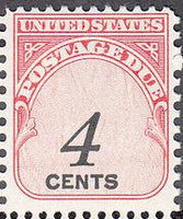 United States of America 1959 Postage Due - Numerals-Stamps-United States of America-Mint-StampPhenom