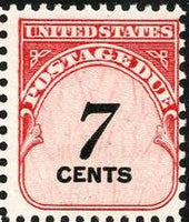 United States of America 1959 Postage Due - Numerals-Stamps-United States of America-Mint-StampPhenom