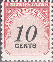 United States of America 1959 Postage Due - Numerals-Stamps-United States of America-Mint-StampPhenom