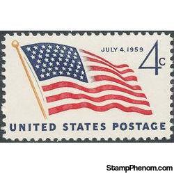 United States of America 1959 The New 49 Stars American Flag-Stamps-United States of America-Mint-StampPhenom