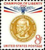 United States of America 1961 Mahatma Gandhi Commemoration-Stamps-United States of America-Mint-StampPhenom