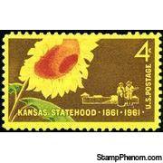 United States of America 1961 The 100th Anniversary of Kansas Statehood-Stamps-United States of America-Mint-StampPhenom