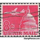 United States of America 1962 Airmail - Jet Airliner over Capitol-Stamps-United States of America-Mint-StampPhenom